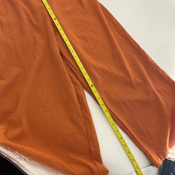 NO TAG Women’s Terracotta S/M Loose Fitting Midi Jumpsuit EUC - Picture 6 of 14